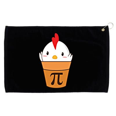 Chicken Pot Pi Funny Pie Day Cartoon Chicken Pot Pi Cute Gift Grommeted Golf Towel