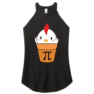 Chicken Pot Pi Funny Pie Day Cartoon Chicken Pot Pi Cute Gift Women's Perfect Tri Rocker Tank