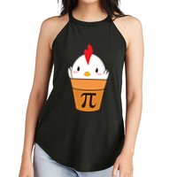 Chicken Pot Pi Funny Pie Day Cartoon Chicken Pot Pi Cute Gift Women's Perfect Tri Rocker Tank