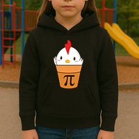 Chicken Pot Pi Funny Pie Day Cartoon Chicken Pot Pi Cute Gift Kids Hoodie