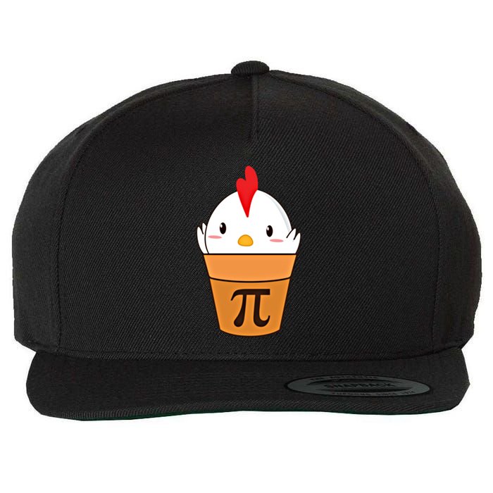 Chicken Pot Pi Funny Pie Day Cartoon Chicken Pot Pi Cute Gift Wool Snapback Cap