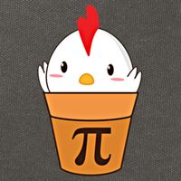 Chicken Pot Pi Funny Pie Day Cartoon Chicken Pot Pi Cute Gift Cotton Canvas Backpack