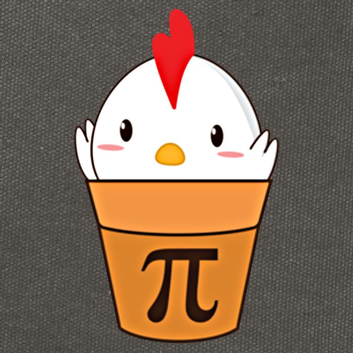Chicken Pot Pi Funny Pie Day Cartoon Chicken Pot Pi Cute Gift Cotton Canvas Backpack
