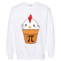 Chicken Pot Pi Funny Pie Day Cartoon Chicken Pot Pi Cute Gift Garment-Dyed Sweatshirt