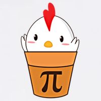 Chicken Pot Pi Funny Pie Day Cartoon Chicken Pot Pi Cute Gift Garment-Dyed Sweatshirt