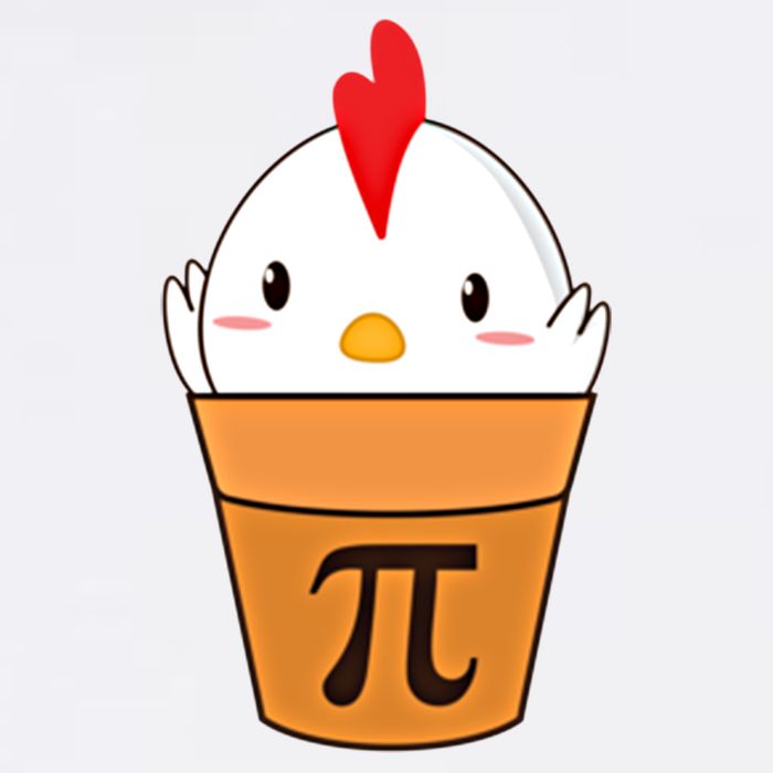 Chicken Pot Pi Funny Pie Day Cartoon Chicken Pot Pi Cute Gift Garment-Dyed Sweatshirt