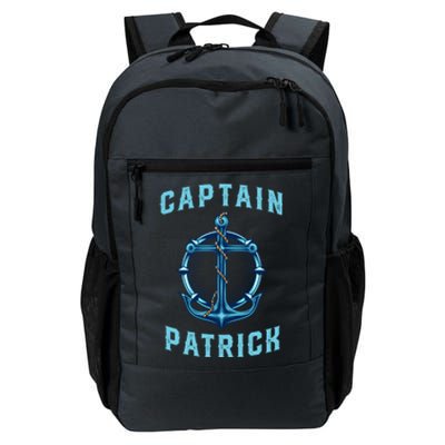 Captain Patrick Personalized Name Sailing Nautical Birthday Gift Daily Commute Backpack