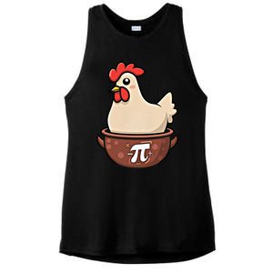 Chicken Pot Pi Funny Pie Day Cartoon Chicken Pot Pi Great Gift Ladies PosiCharge Tri-Blend Wicking Tank