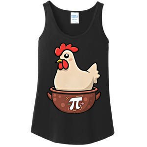 Chicken Pot Pi Funny Pie Day Cartoon Chicken Pot Pi Great Gift Ladies Essential Tank