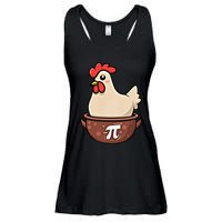 Chicken Pot Pi Funny Pie Day Cartoon Chicken Pot Pi Great Gift Ladies Essential Flowy Tank