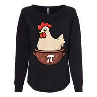 Chicken Pot Pi Funny Pie Day Cartoon Chicken Pot Pi Great Gift Womens California Wash Sweatshirt