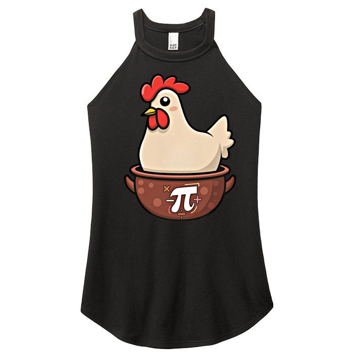 Chicken Pot Pi Funny Pie Day Cartoon Chicken Pot Pi Great Gift Women's Perfect Tri Rocker Tank