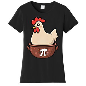 Chicken Pot Pi Funny Pie Day Cartoon Chicken Pot Pi Great Gift Women's T-Shirt