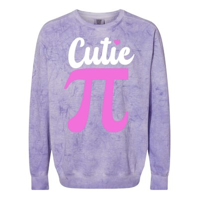 Cutie Pi Pi Day Heart Colorblast Crewneck Sweatshirt