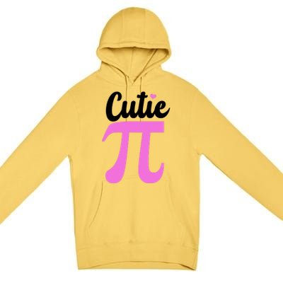 Cutie Pi Pi Day Heart Premium Pullover Hoodie