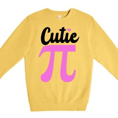 Cutie Pi Pi Day Heart Premium Crewneck Sweatshirt