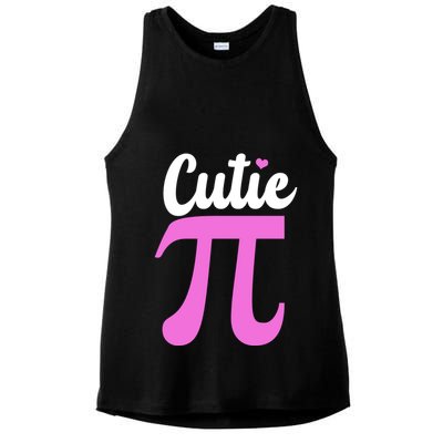 Cutie Pi Pi Day Heart Ladies PosiCharge Tri-Blend Wicking Tank