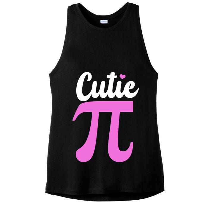 Cutie Pi Pi Day Heart Ladies PosiCharge Tri-Blend Wicking Tank