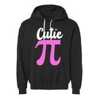 Cutie Pi Pi Day Heart Garment-Dyed Fleece Hoodie