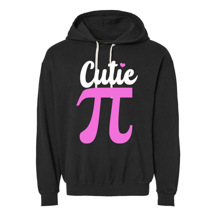 Cutie Pi Pi Day Heart Garment-Dyed Fleece Hoodie