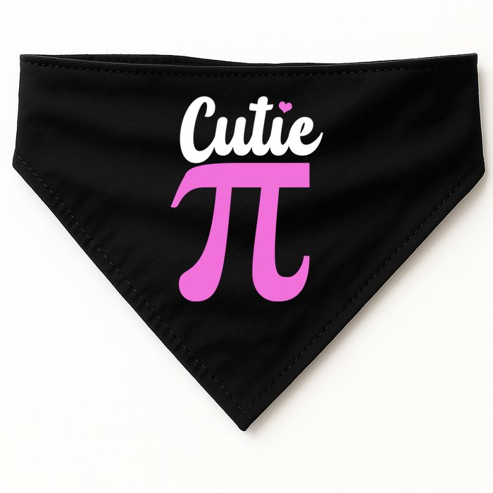 Cutie Pi Pi Day Heart USA-Made Doggie Bandana