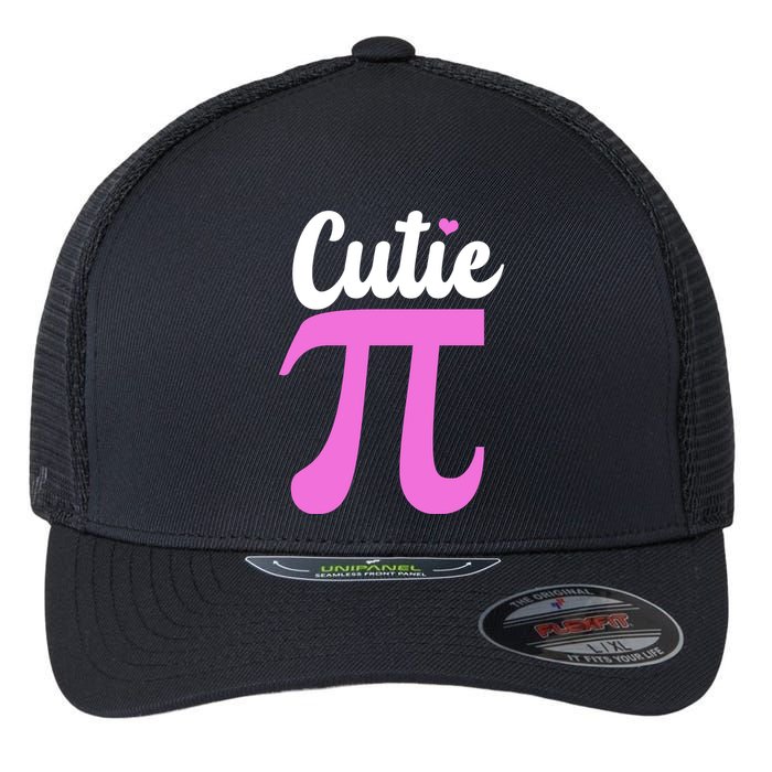 Cutie Pi Pi Day Heart Flexfit Unipanel Trucker Cap