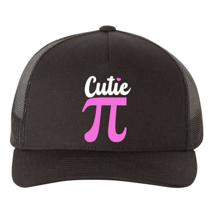 Cutie Pi Pi Day Heart Yupoong Adult 5-Panel Trucker Hat