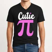 Cutie Pi Pi Day Heart V-Neck T-Shirt