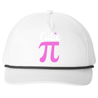 Cutie Pi Pi Day Heart Snapback Five-Panel Rope Hat