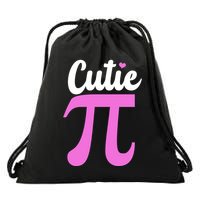 Cutie Pi Pi Day Heart Drawstring Bag