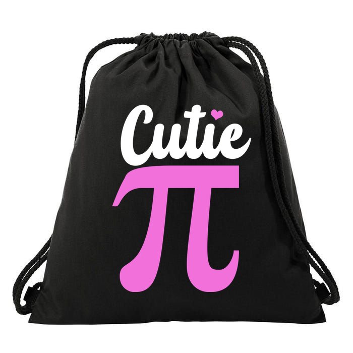 Cutie Pi Pi Day Heart Drawstring Bag