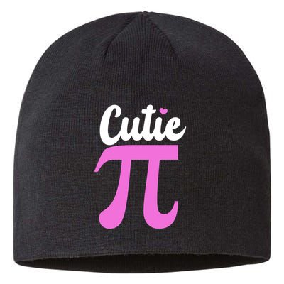 Cutie Pi Pi Day Heart Sustainable Beanie