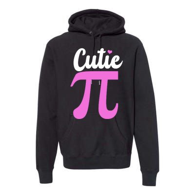 Cutie Pi Pi Day Heart Premium Hoodie