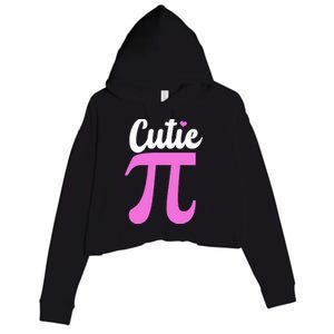 Cutie Pi Pi Day Heart Crop Fleece Hoodie