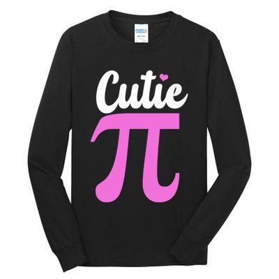 Cutie Pi Pi Day Heart Tall Long Sleeve T-Shirt