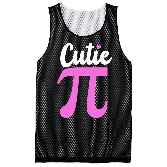 Cutie Pi Pi Day Heart Mesh Reversible Basketball Jersey Tank