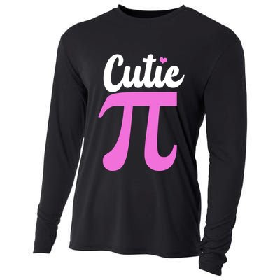 Cutie Pi Pi Day Heart Cooling Performance Long Sleeve Crew