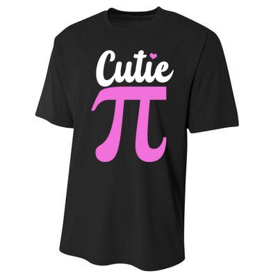 Cutie Pi Pi Day Heart Performance Sprint T-Shirt