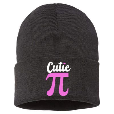 Cutie Pi Pi Day Heart Sustainable Knit Beanie