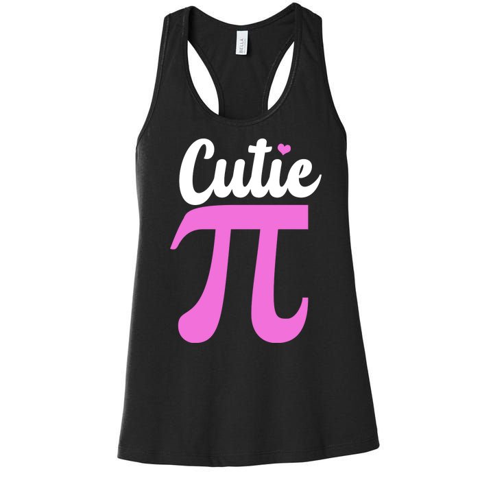 Cutie Pi Pi Day Heart Women's Racerback Tank