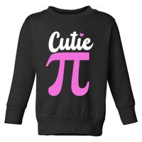 Cutie Pi Pi Day Heart Toddler Sweatshirt