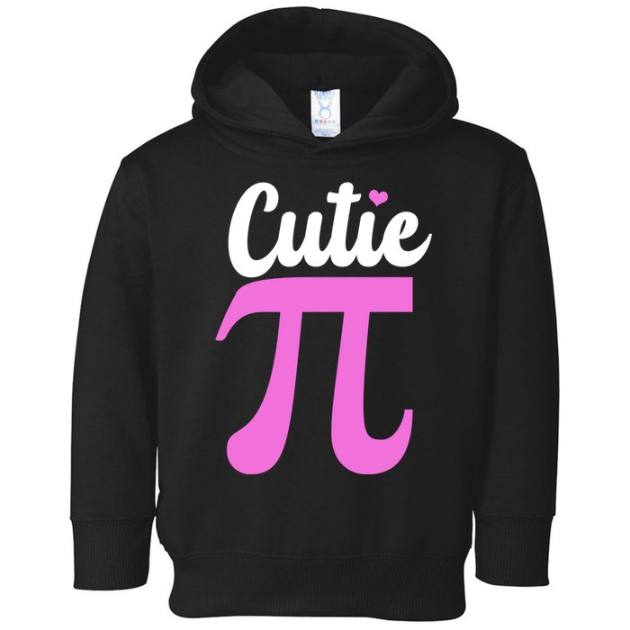 Cutie Pi Pi Day Heart Toddler Hoodie
