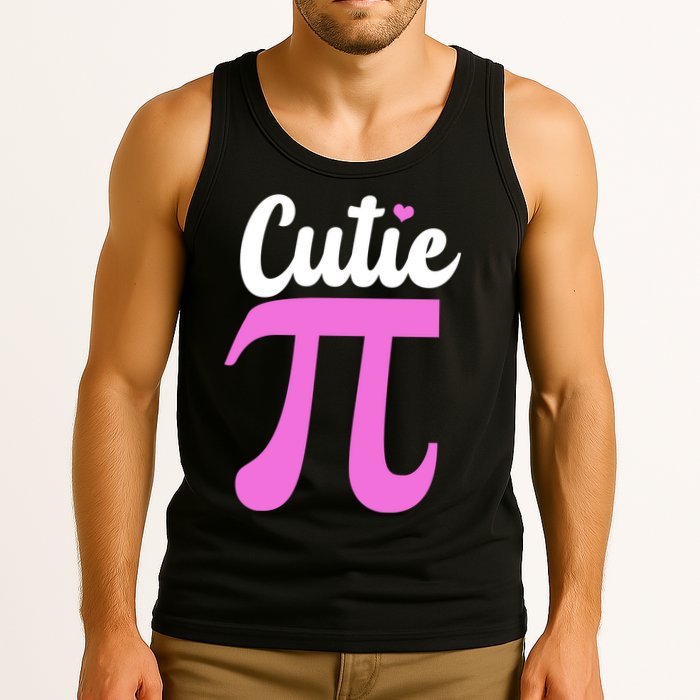 Cutie Pi Pi Day Heart Tank Top