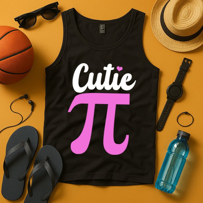 Cutie Pi Pi Day Heart Tank Top
