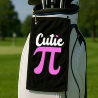 Cutie Pi Pi Day Heart Golf Towel