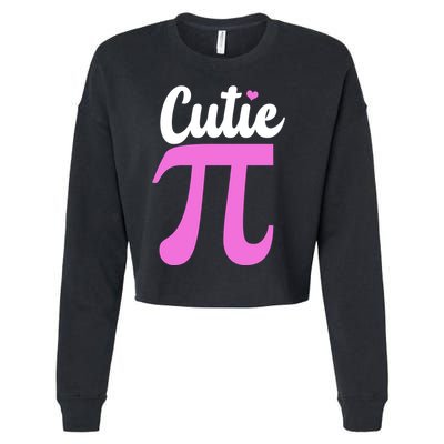 Cutie Pi Pi Day Heart Cropped Pullover Crew