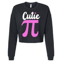 Cutie Pi Pi Day Heart Cropped Pullover Crew