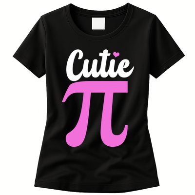 Cutie Pi Pi Day Heart Womens T-Shirt