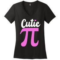 Cutie Pi Pi Day Heart Women's V-Neck T-Shirt