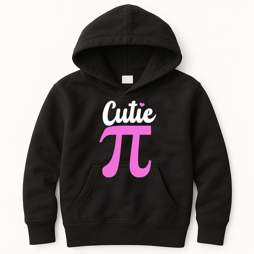 Cutie Pi Pi Day Heart Kids Hoodie